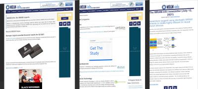 MRAM-Info pages and newsletter image