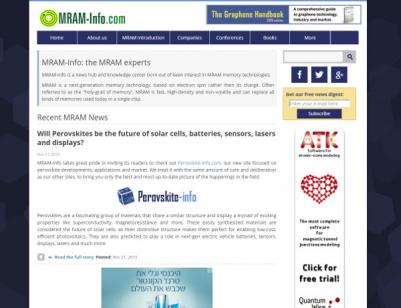MRAM-Info homepage responsive design 2015